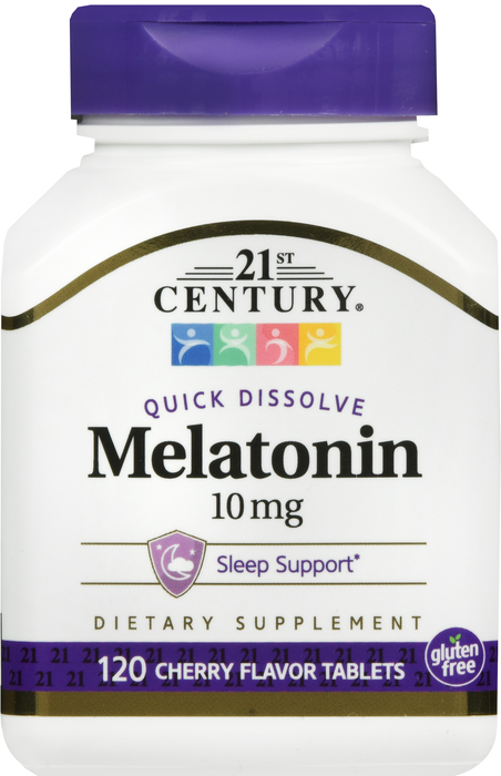 21st Century Melatonin 10mg Tablets Cherry 120ct