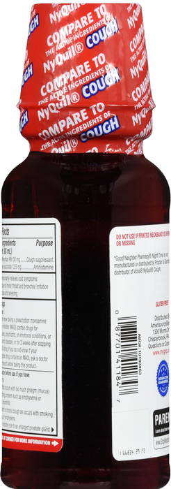 Good Neighbor Pharmacy Night Time Cough Cherry Flavor Liquid 8oz