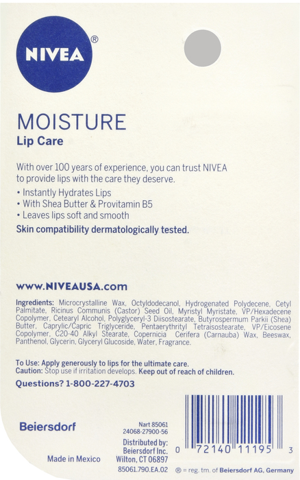 Nivea Lip Care Moist Essential 6X0.17oz