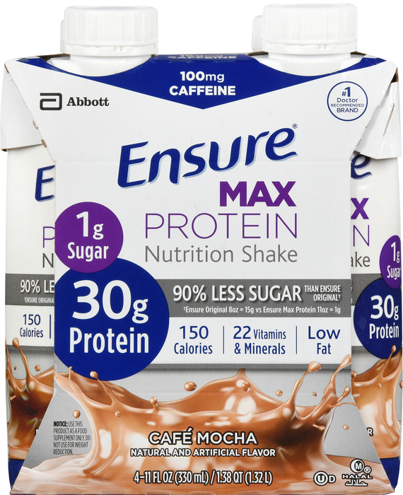 Ensure Max Protein Nutritional Shake 11oz Mocha 4ct