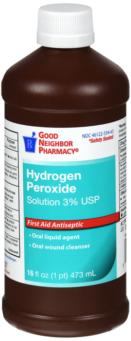 Good Neighbor Pharmacy Hydrogen Peroxide Solution 3% USP Antiseptic 12x16oz