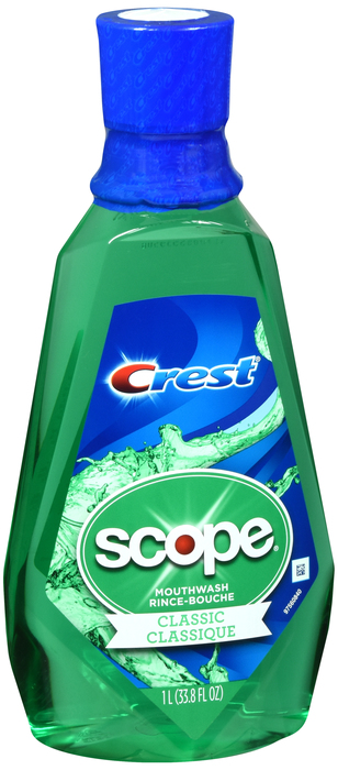 Crest + Scope Original Mint Classic Mouthwash 33.8oz