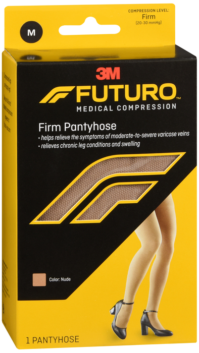 Futuro Women's Firm Pantyhose 20-30mmHg Nude Medium 1ct