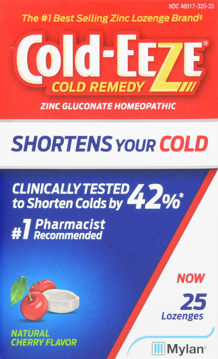 Cold-Eeze Natural Cherry Flavor Lozenges 25ct