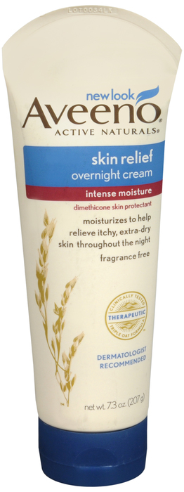 AVEENO CREAM OVERNIGHT INTENSE MOISTURE SKIN RELIEF 7.3OZ