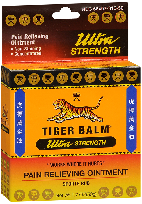 Tiger Balm Ultra Strength Pain Relieving Ointment 50gm