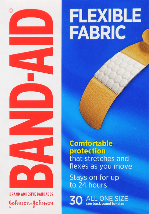 BAND-AID Flexible Fabric Adhesive Bandages, One Size 30ct