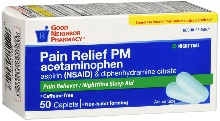 Good Neighbor Pharmacy Pain Relief PM Acetaminophen Caplets 50ct