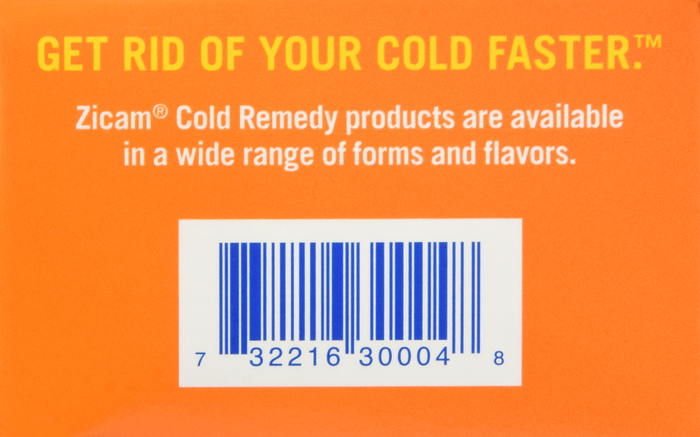 Zicam Cold Remedy Rapidmelt Cherry Flavor Tablets 25ct