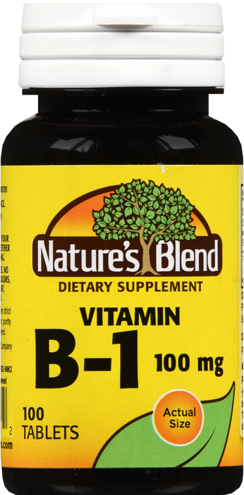 Nature's Blend Vitamin B1 100mg Tablets 100ct