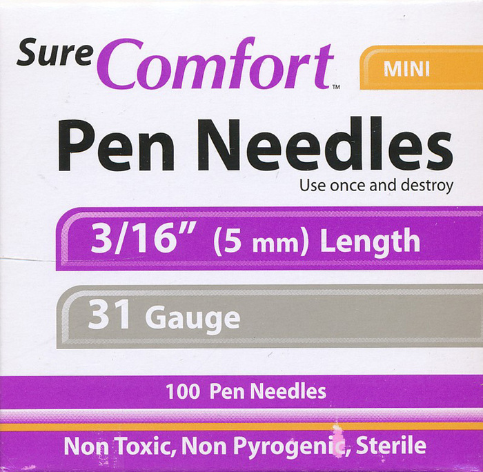 SureComfort Pen Needles 5mmx31g 100ct