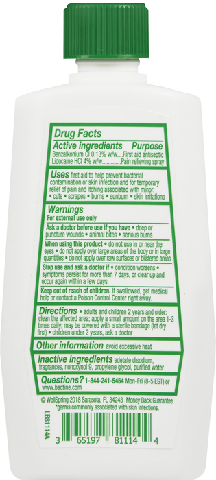 Bactine Max Pain Relieving Cleansing Liquid 4oz