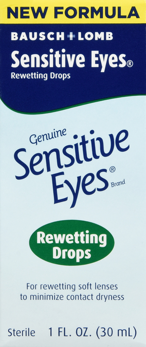 Bausch & Lomb Sensitive Eyes Rewetting Drops 1oz