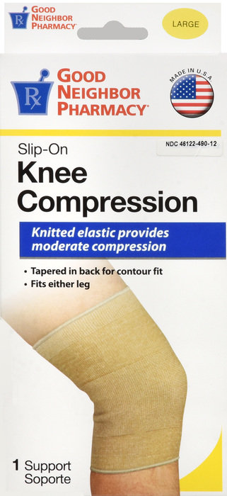 Good Neighbor Pharmacy Slip-on Knee Compression Beige Large 1ct