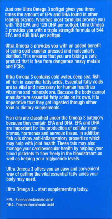 OMEGAWORKS ULTRA OMEGA-3 SOFTGEL 30CT