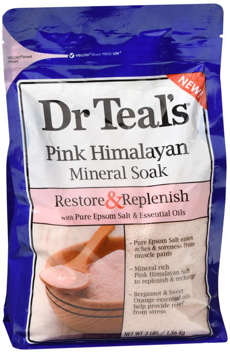 DR TEALS PINK HIMALAYAN MINERAL SALT 3LB