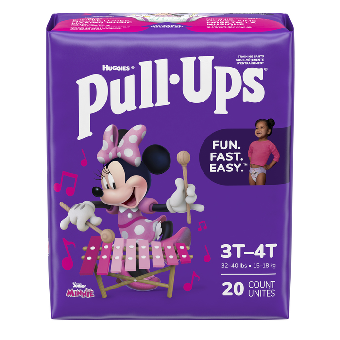 HUGGIES PULL-UPS GIRLS 3T-4T 4X20CT