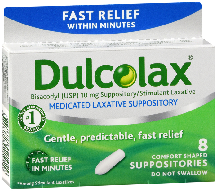 DULCOLAX 10MG SUPPOSITORY 8CT