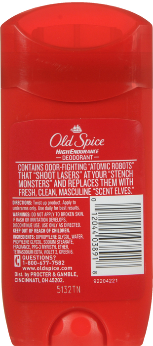 Old Spice High Endurance Pure Sport Deodorant 3oz