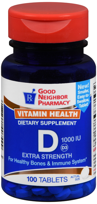 Good Neighbor Pharmacy Vitamin D 1000 IU Tablets 100ct