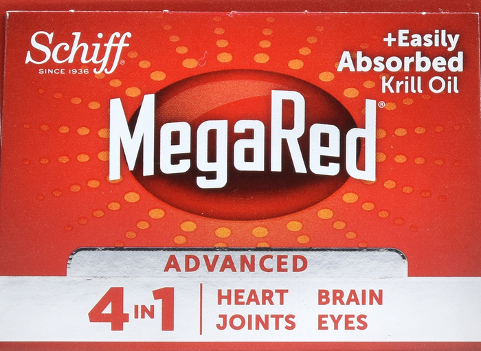 MegaRed Advanced 4-in-1 Concentrated Omega-3 Fish & Krill Oil Supplement 40ct