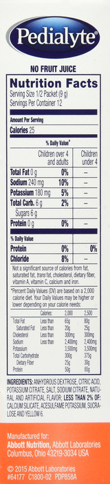 PEDIALYTE LRG PWD PACKETS ORANGE 6CT