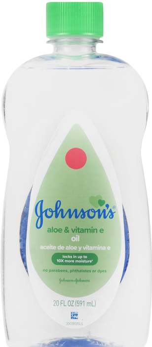 JOHNSONS BABY OIL ALOE/VIT E 20OZ