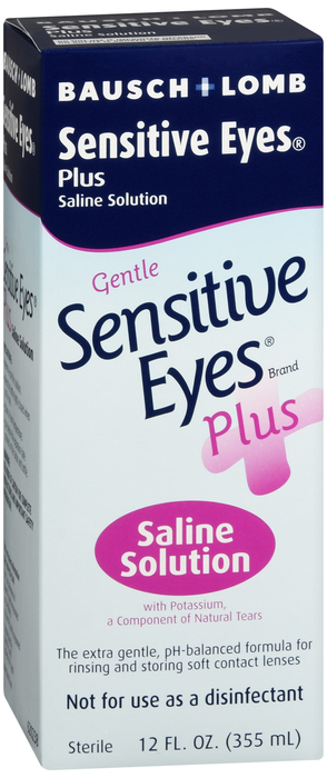 Bausch & Lomb Sensitive Eyes Saline Solution Gentle 12oz