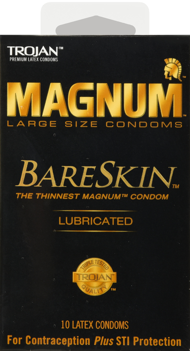 Trojan Magnum Bareskin Large Lubricated Condoms 10ct