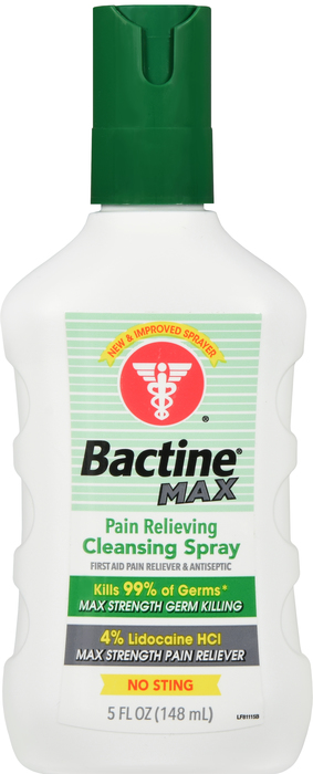 Bactine Max Pain Relieving Cleansing Spray 5oz