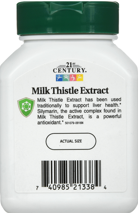 21st Century Milk Thistle Extract Vegetarian Capsules 60ct