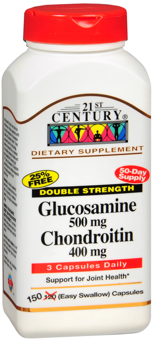 21st Century Glucosamine & Chondroitin 500/400mg Capsules 150ct