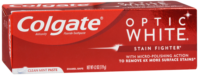 Colgate Optic White Stain Fighter Toothpaste Mint 4.2oz