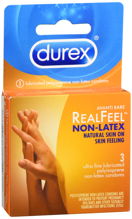 Durex RealFeel Non-Latex Condom 3ct