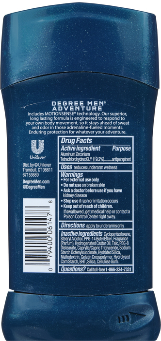 Degree Men Adventure Antiperspirant 2.7oz