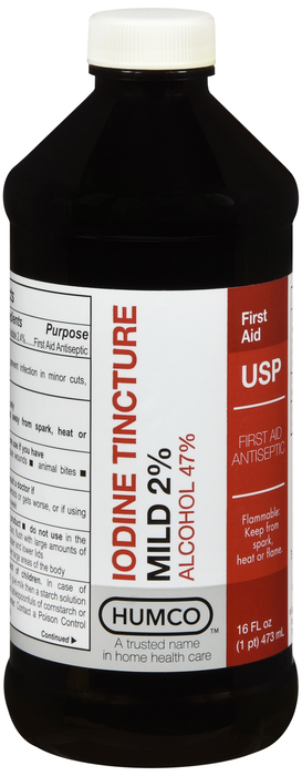 IODINE TINCTURE 2% MILD 16OZ HUMCO