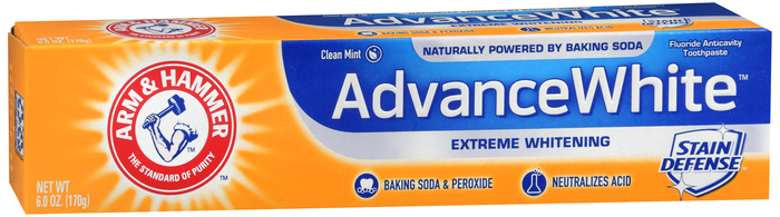 ARM & HAMMER ADVANCE WHITE TOOTHPASTE BAKING SODA & PEROXIDE 6OZ