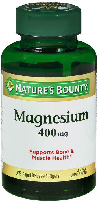 MAGNESIUM 400MG SOFTGEL 75CT NAT BOUNTY