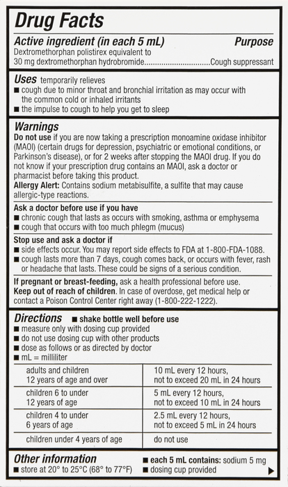 Good Neighbor Pharmacy Cough DM ER Cough Suppressant Orange-Flavored Liquid 3oz