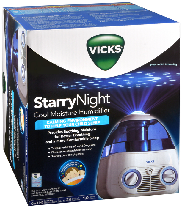 Vicks Humidifier StarryNight V37000 Cool Mist 1Gal