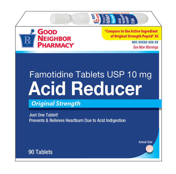 Good Neighbor Pharmacy Acid Reducer Famotidine 10mg Tablets 90ct