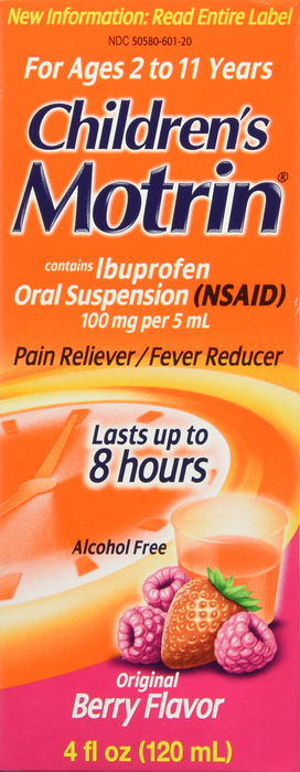 Children's Motrin Ibuprofen Berry-Flavored Oral Suspension 4oz