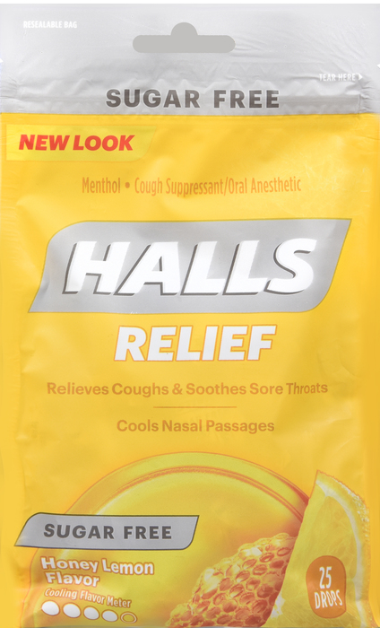 Hall's Sugar Free Peg Bag 25ct