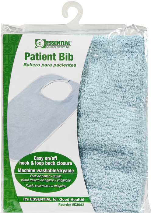 Bib Terrycloth Blue 18x30