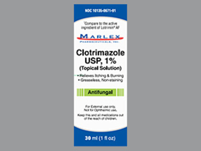 CLOTRIMAZOLE 1% TOPICAL SOL 30 ML