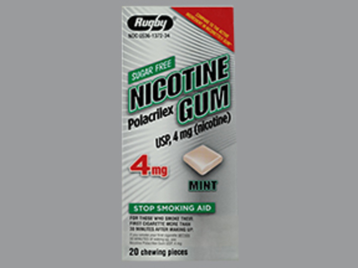 NICOTINE GUM 4MG MINT 20CT WATSON