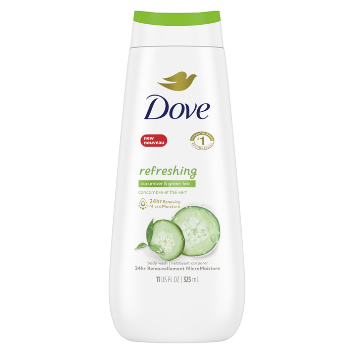 DOVE REFRESHING CUCUMBER&GR TEA WSH 11OZ