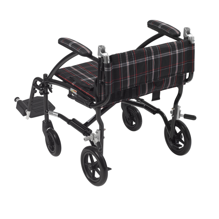 Transport Chair Fly-Lite Aluminum Black 19"