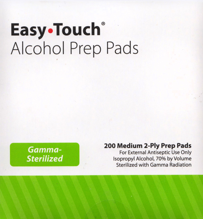 EASY TOUCH ALCOHOL PREP PAD 200CT