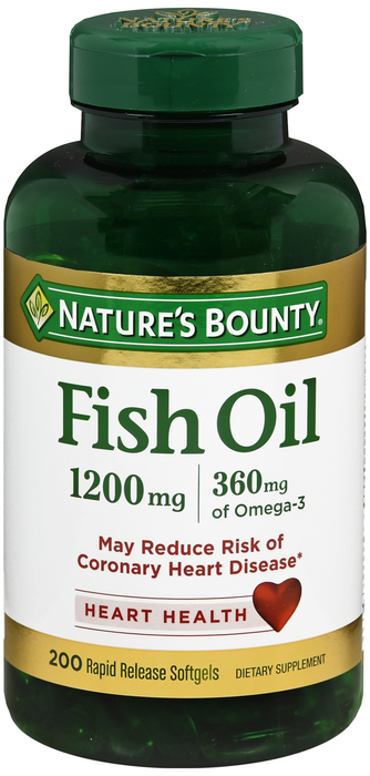 FISH OIL 1200MG SGC 200CT NAT BOUNTY